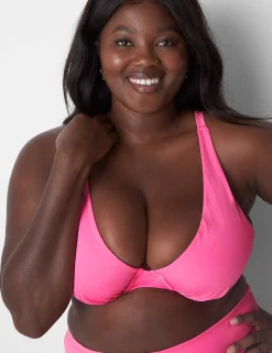 Swim Tops^Lane Bryant Underwire Swim Bikini Top Sugar Plum