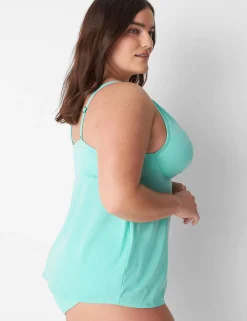 Swim Tops^Lane Bryant Underwire Swim Tankini Top Cockatoo
