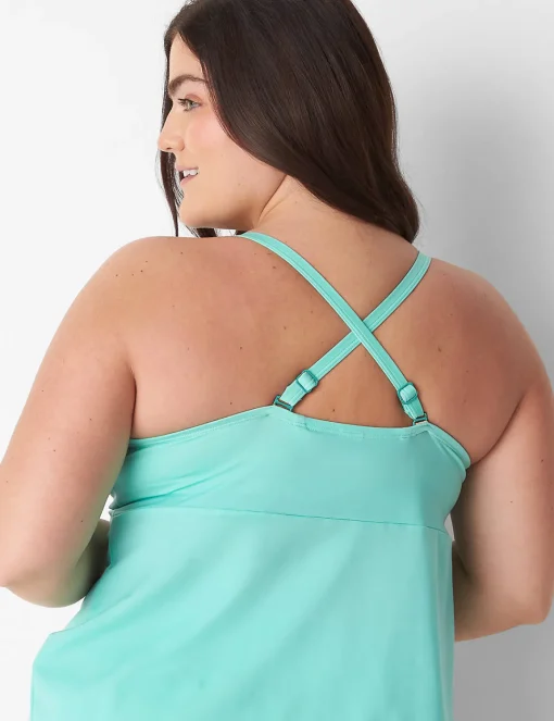 Swim Tops^Lane Bryant Underwire Swim Tankini Top Cockatoo