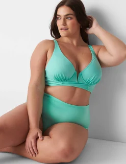 Swim Tops^Lane Bryant Underwire V-Wire Bikini Swim Top Cockatoo