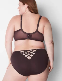 Balconette Bras^Lane Bryant Unlined Curvy Balconette Bra Chocolate Plum