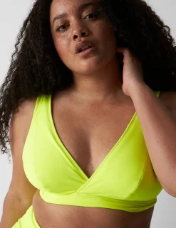 Sexy Bras^Lane Bryant Unlined High Apex Bralette Yellow
