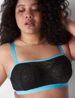 Underwire Bras^Lane Bryant Unlined Underwire Bandeau Black