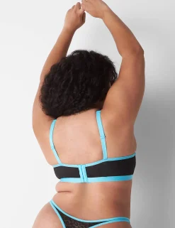 Underwire Bras^Lane Bryant Unlined Underwire Bandeau Black