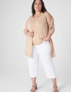 Sweaters^Lane Bryant V-Neck Tank Pullover Sweater Ginger Root