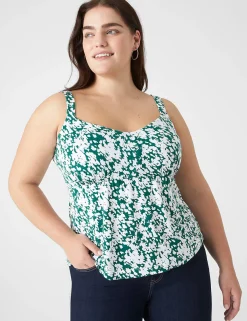 The Tee Shop^Lane Bryant V-Neck Tank Top Dappled Green