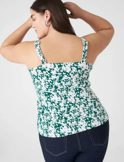 The Tee Shop^Lane Bryant V-Neck Tank Top Dappled Green