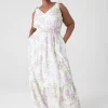 Fit & Flare^Lane Bryant V-Neck Tie-Shoulder Maxi Dress Becca Floral