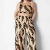 Swim Cover Ups^Lane Bryant Wide Leg Cover-Up Pant Sand Dollar Animal