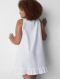 Chemises^Lane Bryant Woven Dobby Chemise Bright White