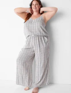 Sleep Separates^Lane Bryant Woven Sleep Cami Birch Stripe